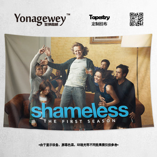 无耻之徒Shameless美剧周边海报创意粉丝定制装饰背景布挂毯挂布