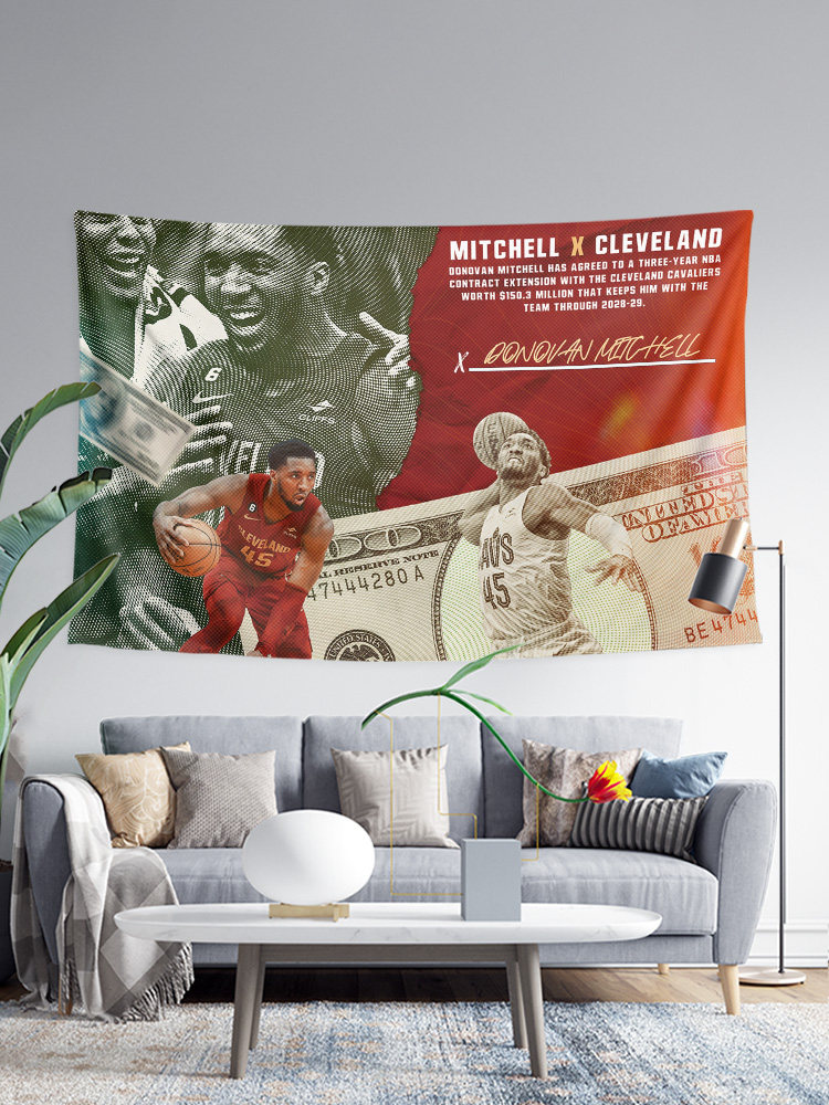 스파이더맨 도노반 미첼 농구 스타 같은 스타일 사진 주변 장식 그림 배경 포스터 태피스트리 교수형 천