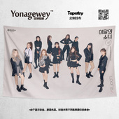 LOONA韩国女团写真粉丝应援定制装 饰壁挂背景布海报挂布挂毯墙布