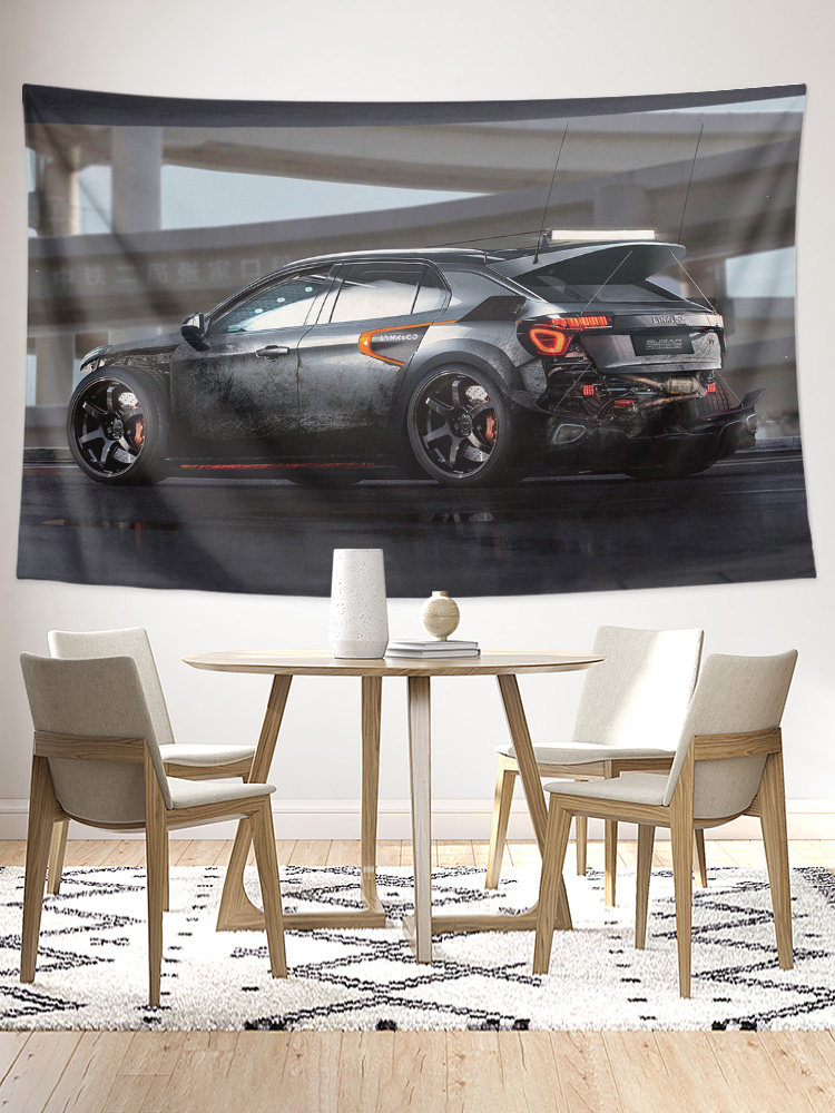 LYNK&CO 링크앤코 01 03 수정된 국산차 정서 주변 장식 배경 천 포스터 걸이 천 태피스트리 그림