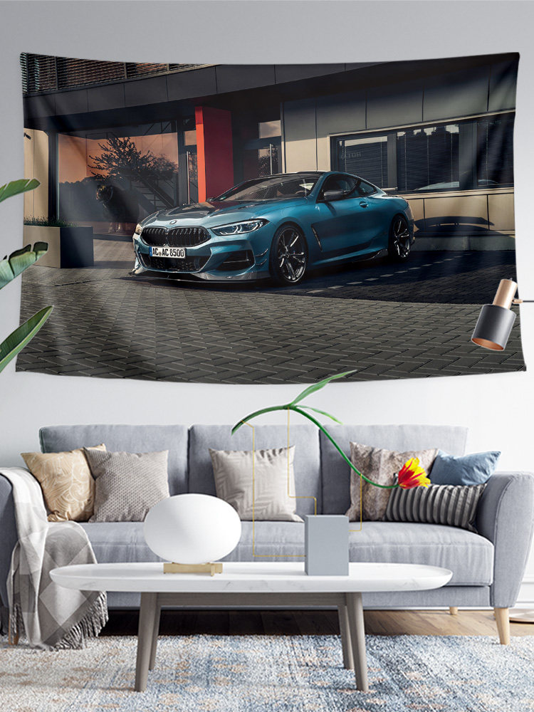 독일 BMW 수정 된 자동차 문화 AC SCHNITZER 벽 천으로 장식 배경 천 포스터 교수형 천 태피스트리 그림