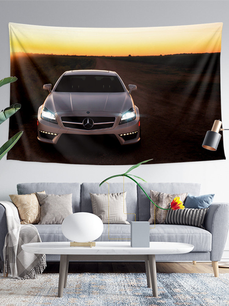 메르세데스-벤츠 AMG CLS 63 53 성능 세단 스포츠카 주변 장식 그림 배경 벽 천 포스터 태피스트리 교수형 천
