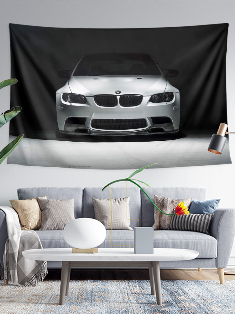 BMW 3 시리즈 M3 E90 E91 E92 E93 자동차 사진 벽 천 장식 배경 천 포스터 교수형 천 태피스트리