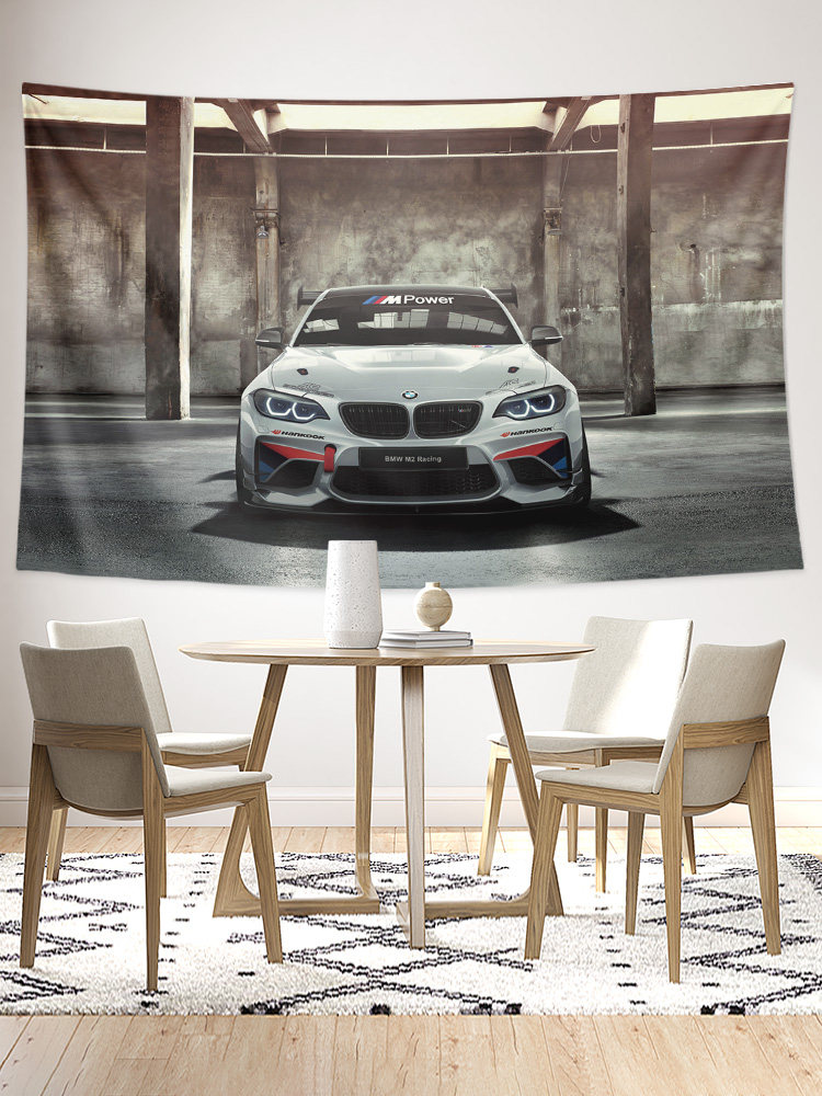 독일 BMW 수정 된 자동차 문화 AC SCHNITZER 벽 천으로 장식 배경 천 포스터 교수형 천 태피스트리 그림