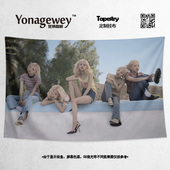 BLACKPINK成员朴彩英ROSE明星同款 饰背景墙布海报挂布挂毯 写真装