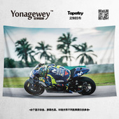 MotoGP小飞侠Rossi罗西YAMAHA雅马哈车队机车装 饰海报背景布挂布