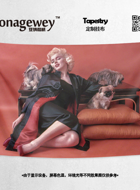 玛丽莲梦露Marilyn Monroe复古性感美女写真装饰海报背景布挂布