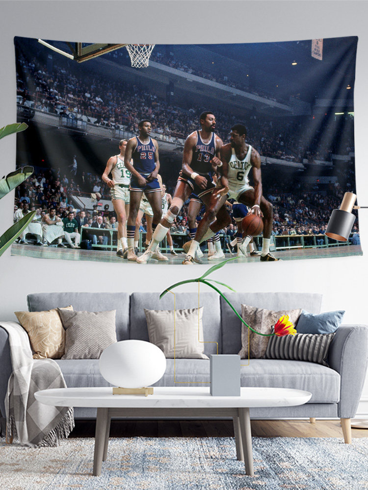 미국 농구 반지의 제왕 빌 러셀 아레나 스토어 기숙사 포스터 장식 배경 벽 천으로 교수형 천