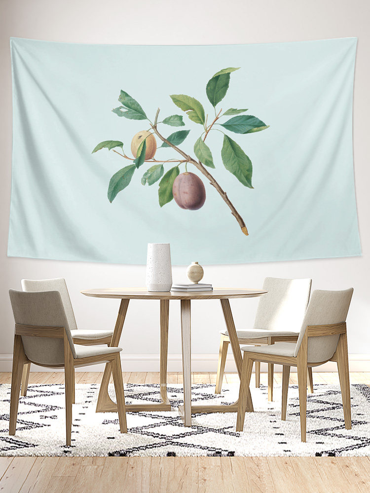 매화 HEIBULIN 인터넷 연예인 과일 주변 미니멀리스트 침실 레스토랑 홈 패브릭 포스터 배경 천으로 매달려 태피스트리