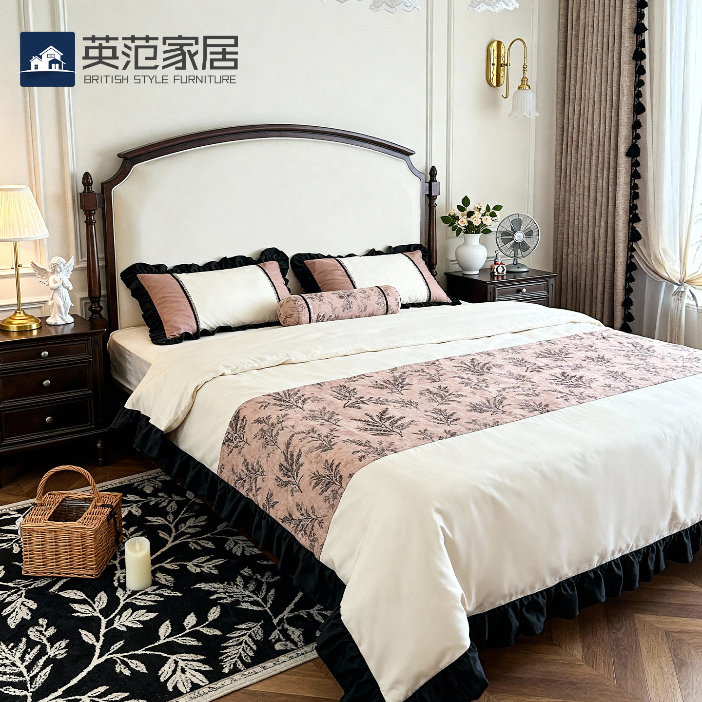 复古大床2米x2米2高端主卧室皮床