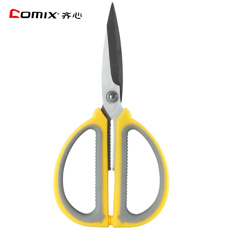 Comix/齐心大剪刀 B2772 舒适大手柄剪刀 190mm办公用品批发锋利剪刀