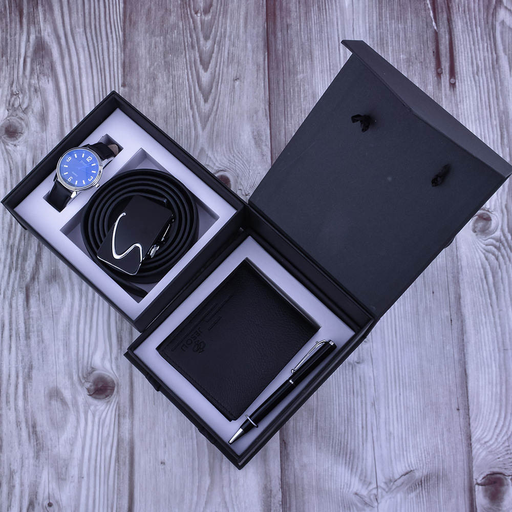 luxury gift box for men sunglasses belt watch wallet4 set