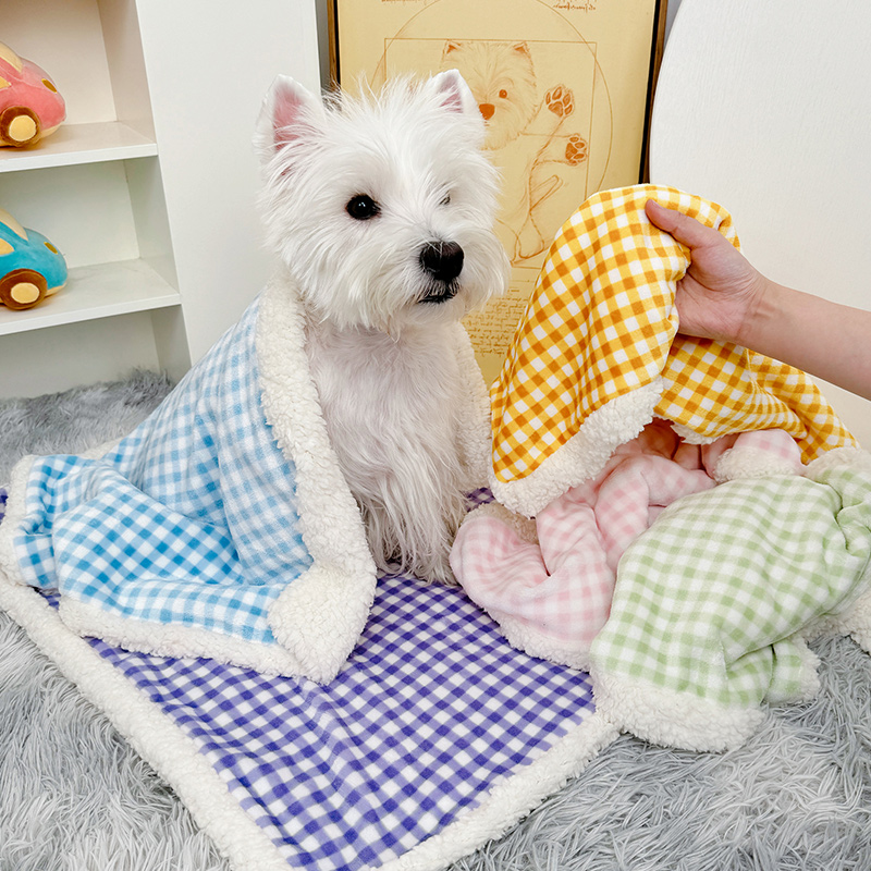 双层加厚绒保暖狗狗猫被子垫子