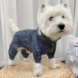 狗狗雨衣小狗防水衣服宠物小型犬狗四脚防水全包泰迪柯基中型犬