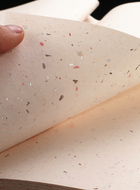 陈年老宣纸2005年生产四尺六尺对开古制槽底半生半熟洒金洒银宣纸国画书法创作专用纸国展比赛参展用作品纸