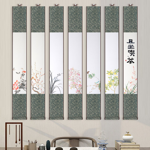 书画专业推荐：水佩禅意空白卷轴