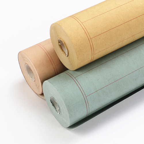 新款蜡染长卷状元格创作宣纸