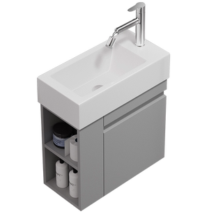 小户型窄边挂墙式陶瓷洗手盆柜卫生间浴室柜挂盆洗脸盆阳台洗漱池