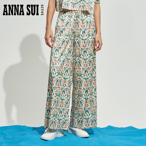 ANNASUI宽松微敞阔腿裤