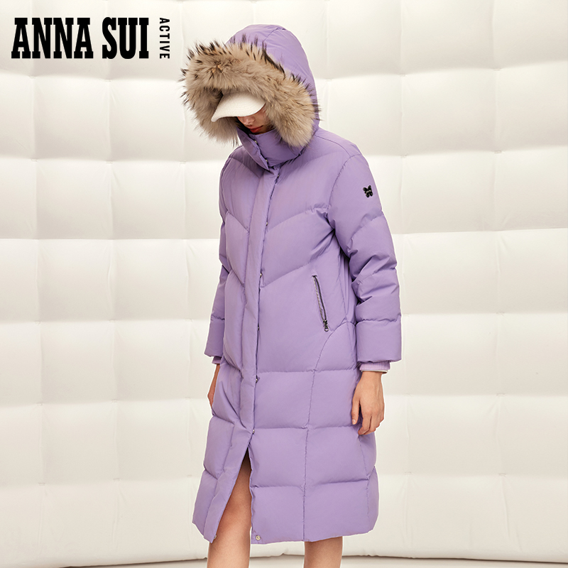 ANNASUI白鹅绒防风保暖羽绒服