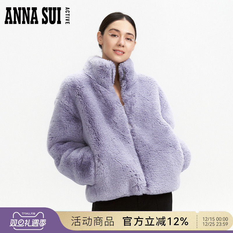 ANNASUI仿水貂毛外套