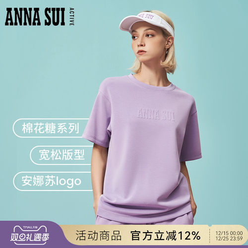 ANNASUI女士短袖t恤上衣