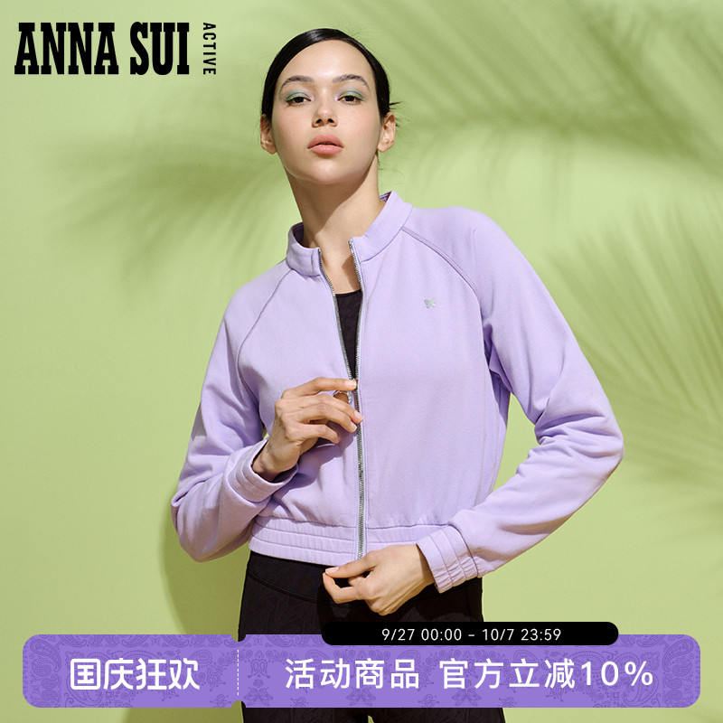ANNASUI休闲运动拉链长袖外套