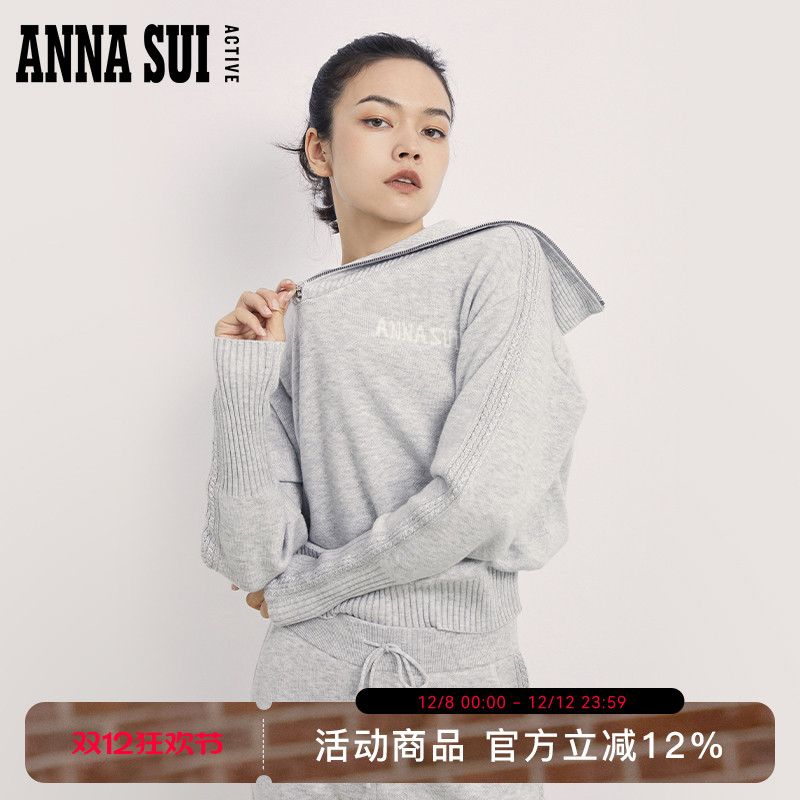 ANNASUI休闲针织衫海军领上衣