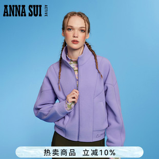 ANNA polartec系列 立领拼接修身 摇粒绒运动外套 SUI安娜苏运动