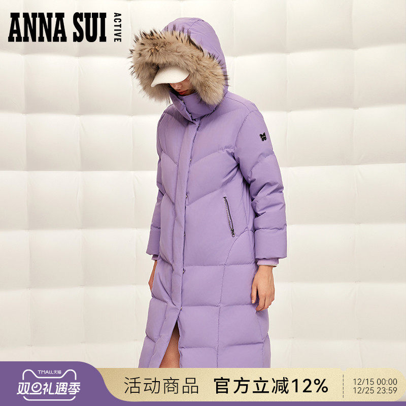 ANNASUI白鹅绒防风保暖羽绒服