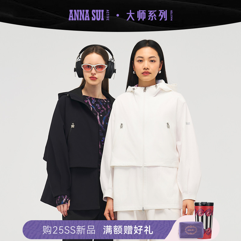 ANNA SUI安娜苏运动 master 明星同款全能防护时尚冲锋衣防风防水