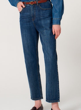 三所vintage 重工复古做旧水洗522修身挺括锥型 赤耳红边牛仔裤