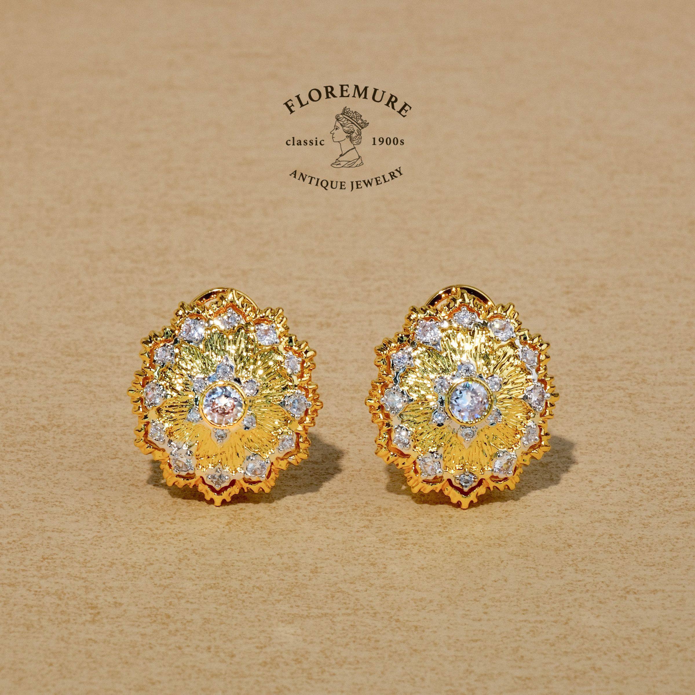 布契拉*高级珠宝拉丝工艺耳饰