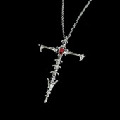 Vintage古着 cross项链 Skeleton