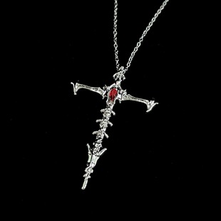Vintage古着 cross项链 Skeleton