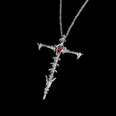 Vintage古着 Skeleton cross项链