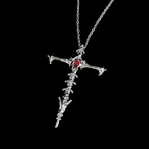 Vintage古着 Skeleton cross项链