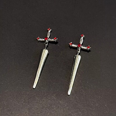 Vintage古着 Double- Dancing Sword耳饰