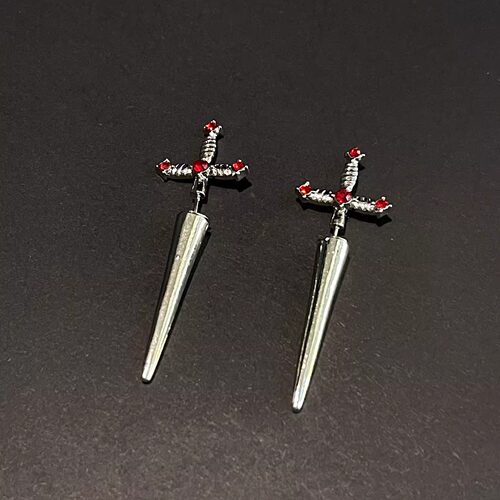 Vintage古着 Double- Dancing Sword耳饰