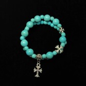 Heart手串 Cross Vintage古着 Turquoise