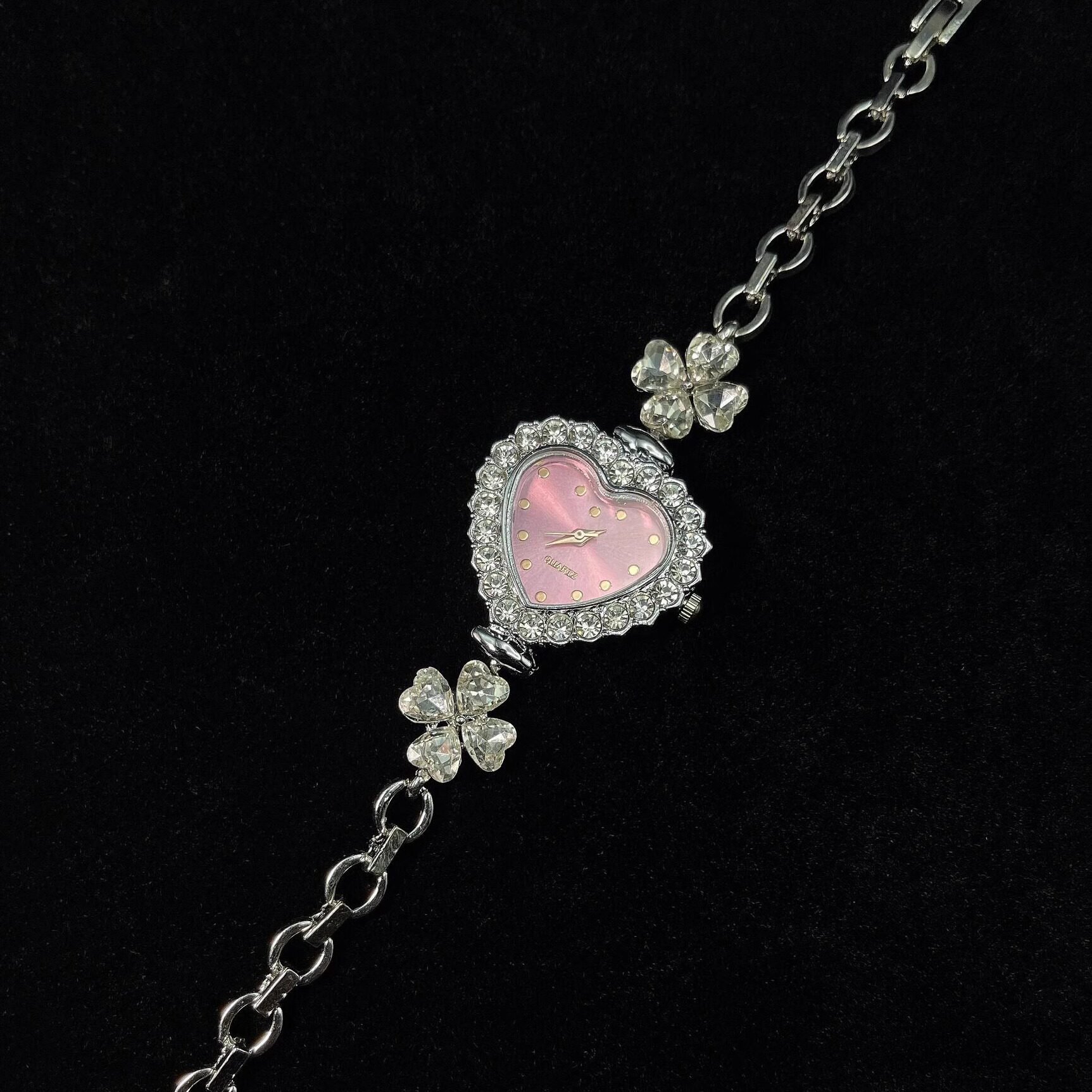 Vintage古着 Four-leaf clover love手表