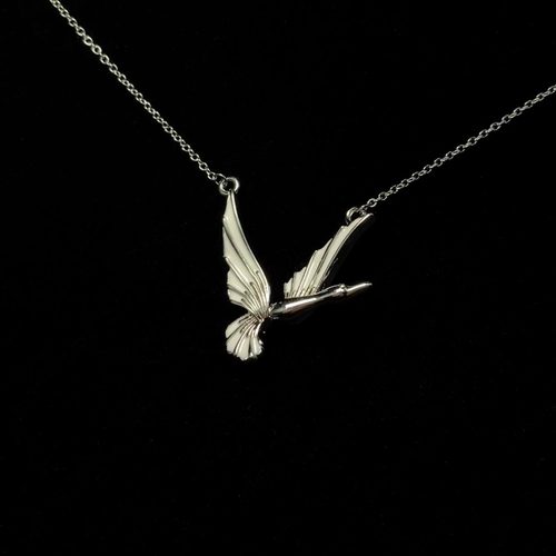 Vintage古着 Silver flying pigeon项链