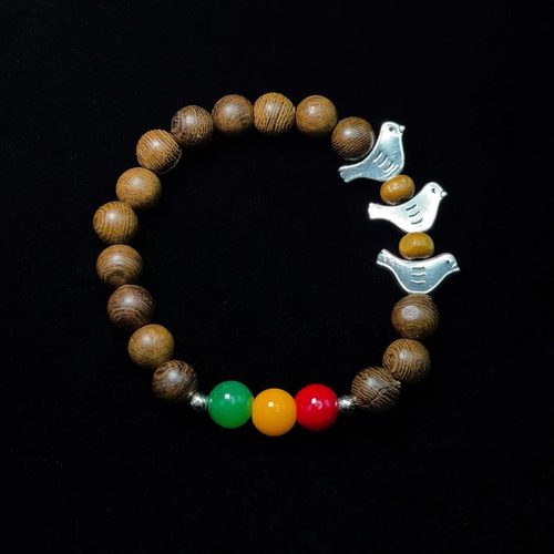 Vintage古着 Colorful stone bird手串