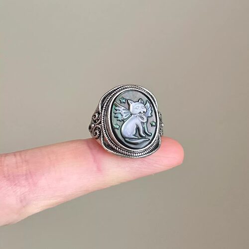 Vintage古着 Angel Star Cat戒指