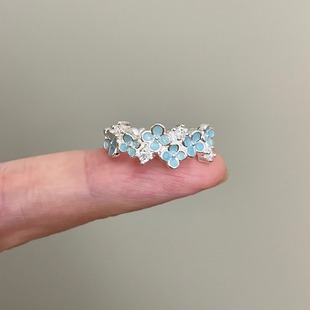 flower戒指 wisteria Vintage古着 Diamond