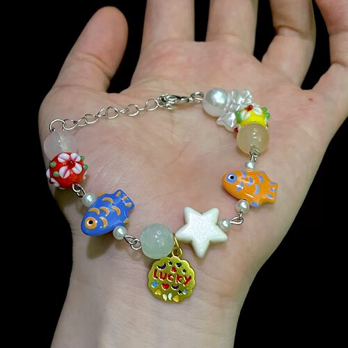 Vintage古着 Colorful Fish Roaming手链