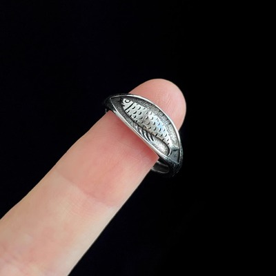 Vintage古着 Striped Dried Fish戒指