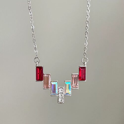 Vintage古着 Neon Gem Pendant项链