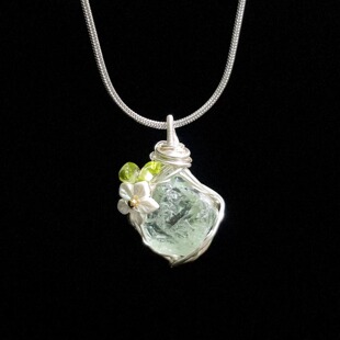 手工 Green fluorite dream项链
