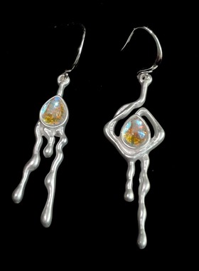 Vintage古着 Drifting on Tearful Seas耳饰